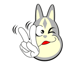 Hello with the figure of the rabbit sticker #11387748