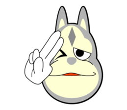 Hello with the figure of the rabbit sticker #11387751