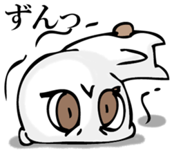 A white bear is KUMATTA. sticker #11388094