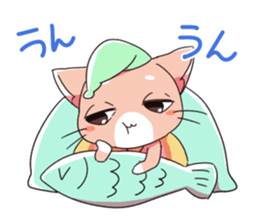 Cats sleep sticker #11388185