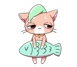 Cats sleep sticker #11388187