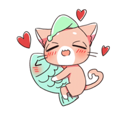 Cats sleep sticker #11388189