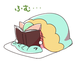 Cats sleep sticker #11388202