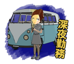 Nurse ride! go! sticker #11388448