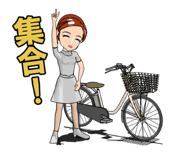 Nurse ride! go! sticker #11388464