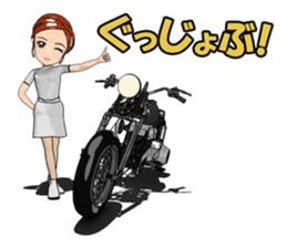 Nurse ride! go! sticker #11388486