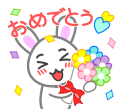 Rabbit of my home(white) sticker #11389065