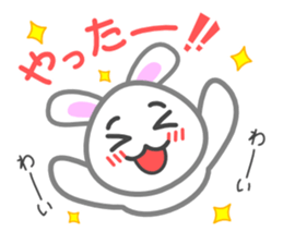 Rabbit of my home(white) sticker #11389069