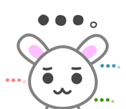 Rabbit of my home(white) sticker #11389083