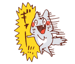 Yuruyuru Graffiti wolf sticker #11389537