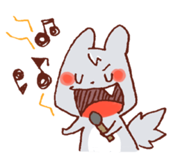 Yuruyuru Graffiti wolf sticker #11389540