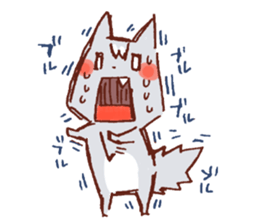 Yuruyuru Graffiti wolf sticker #11389543