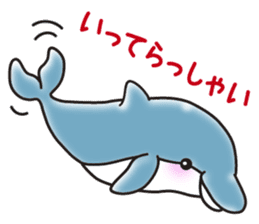 Sticker of a cute dolphin <vol.3> sticker #11389832