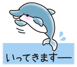 Sticker of a cute dolphin <vol.3> sticker #11389833