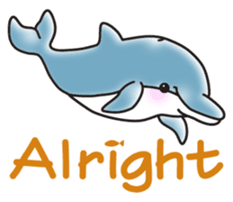 Sticker of a cute dolphin <vol.3> sticker #11389837