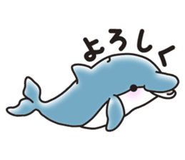 Sticker of a cute dolphin <vol.3> sticker #11389839