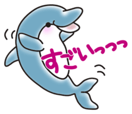 Sticker of a cute dolphin <vol.3> sticker #11389844