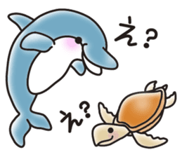Sticker of a cute dolphin <vol.3> sticker #11389849