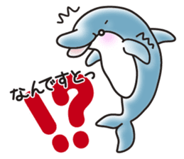 Sticker of a cute dolphin <vol.3> sticker #11389851