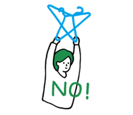 hangers and human sticker #11389986