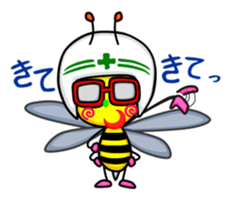 Bee and Devil sticker #11390109
