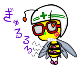 Bee and Devil sticker #11390110