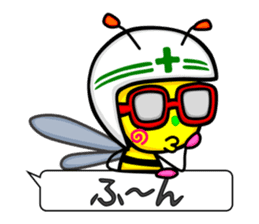 Bee and Devil sticker #11390111