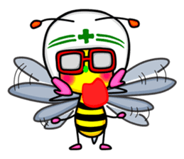 Bee and Devil sticker #11390112