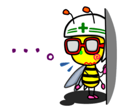 Bee and Devil sticker #11390114