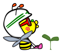 Bee and Devil sticker #11390117