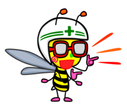 Bee and Devil sticker #11390118