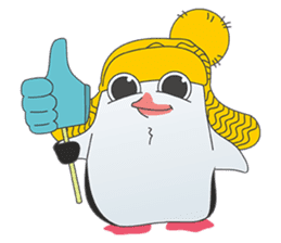 blusterer penguin in hat sticker #11390313