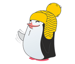 blusterer penguin in hat sticker #11390317