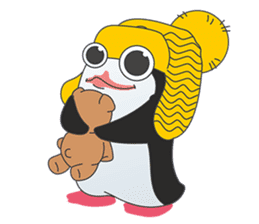 blusterer penguin in hat sticker #11390321