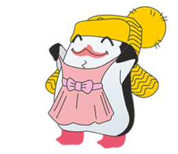 blusterer penguin in hat sticker #11390324