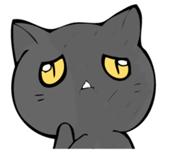 I answer from Mr. black cat. sticker #11391447
