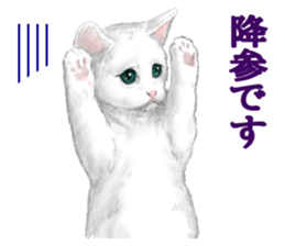 White kitty diary sticker #11391467