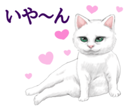 White kitty diary sticker #11391475