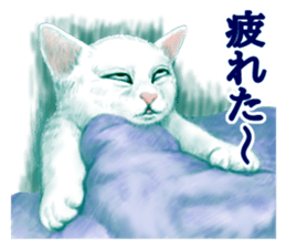 White kitty diary sticker #11391497