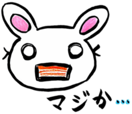 Enjoy a game rabbit sticker #11391585