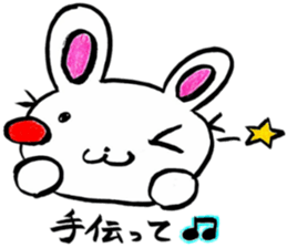 Enjoy a game rabbit sticker #11391588