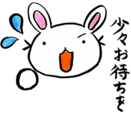 Enjoy a game rabbit sticker #11391597