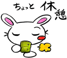 Enjoy a game rabbit sticker #11391603