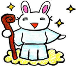 Enjoy a game rabbit sticker #11391623