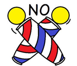 Barber's pole sticker #11391985