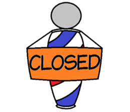 Barber's pole sticker #11391987