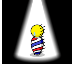 Barber's pole sticker #11392007