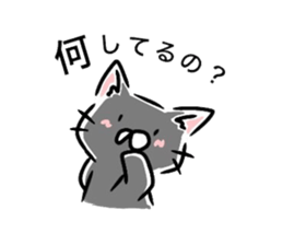 cat and rabbit (Various stamps) sticker #11392242