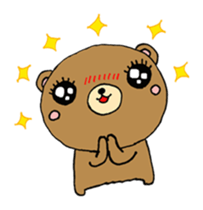 kuma no kumao sticker #11392866