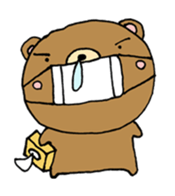 kuma no kumao sticker #11392885